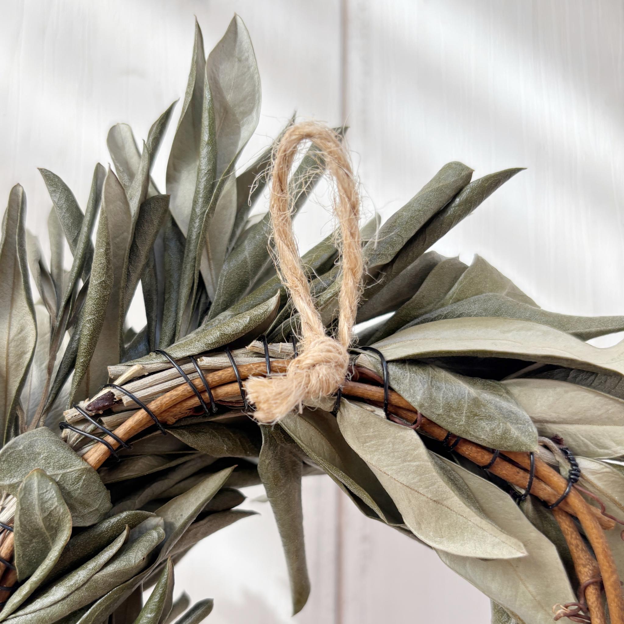 小さめオリーブのおしゃれなナチュラルリース｜ドライフラワーで長くかざれます◎｜母の日にも | 4枚目